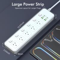 Powerboards-and-Adapters-2M-Individual-Switched-Surge-Protected-Power-Board-5-AC-2-USB-A-4-USB-C-Wall-Mount-Power-Strip-White-Home-Office-Dorm-Use-7