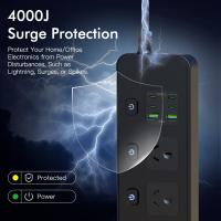 Powerboards-and-Adapters-2M-Individual-Switched-Surge-Protected-Power-Board-5-AC-2-USB-A-4-USB-C-Wall-Mount-Power-Strip-White-Home-Office-Dorm-Use-Black-5