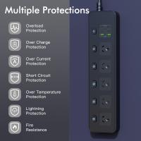 Powerboards-and-Adapters-2M-Individual-Switched-Surge-Protected-Power-Board-5-AC-2-USB-A-4-USB-C-Wall-Mount-Power-Strip-White-Home-Office-Dorm-Use-Black-6