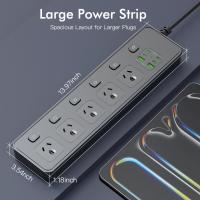 Powerboards-and-Adapters-2M-Individual-Switched-Surge-Protected-Power-Board-5-AC-2-USB-A-4-USB-C-Wall-Mount-Power-Strip-White-Home-Office-Dorm-Use-Black-7
