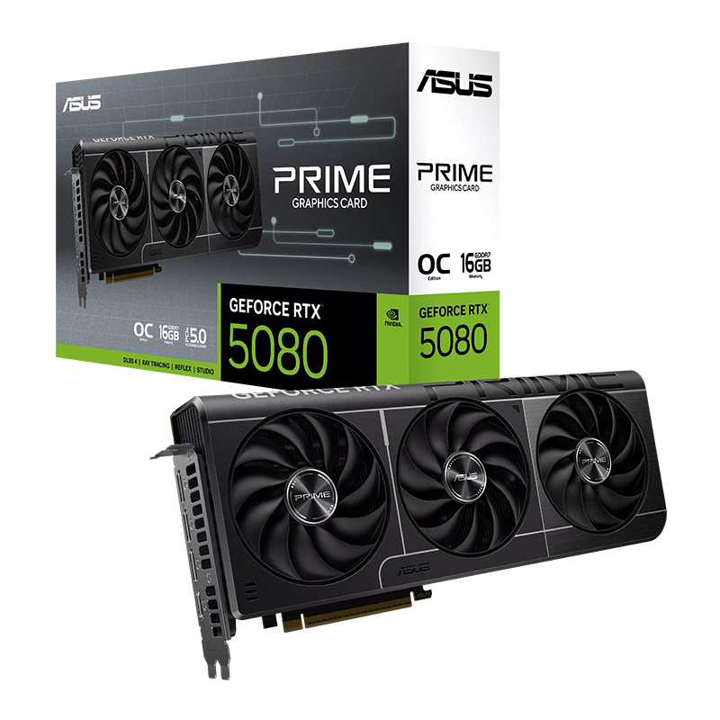 Asus GeForce RTX 5080 PRIME EVO OC 16G Graphics Card (PRIME-RTX5080-O16G-EVO)