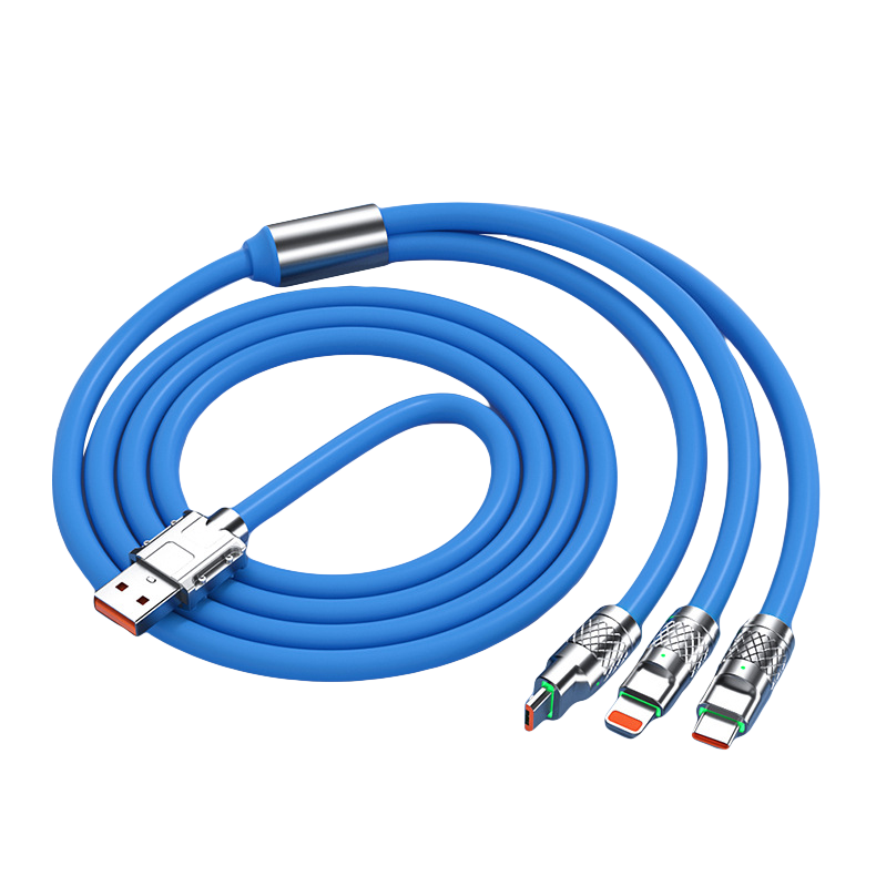 3-in-1 data cable 120W super fast charge-Blue