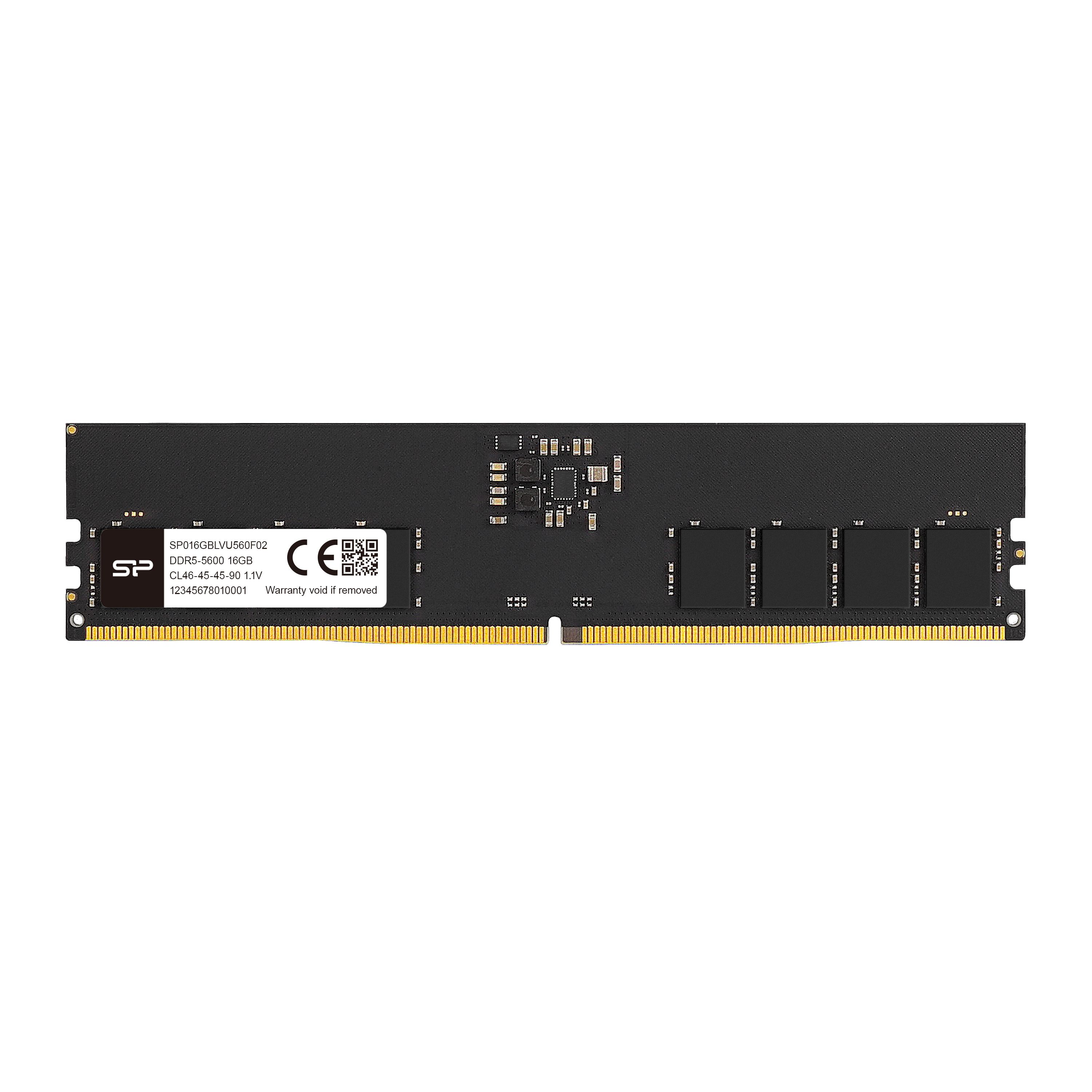 SP Silicon Power Upgrade 16GB DDR5 5600MT/s CL46 1.1V UDIMM Desktop PC Computer RAM Memory Module - SP016GBLVU560F02