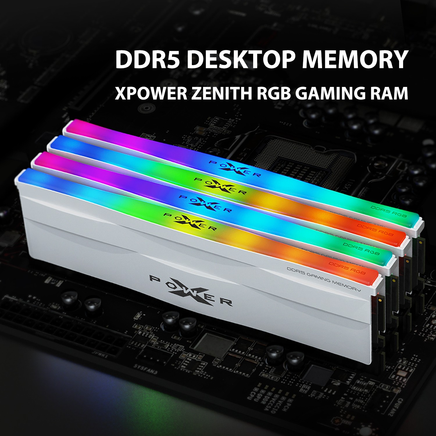 Silicon Power XPOWER Zenith 32GB (2x16GB) CL36 RGB DDR5 6000MT/s Gaming Memory Supports Intel XMP/AMD EXPO UDIMM Desktop PC Computer RAM Memory, White