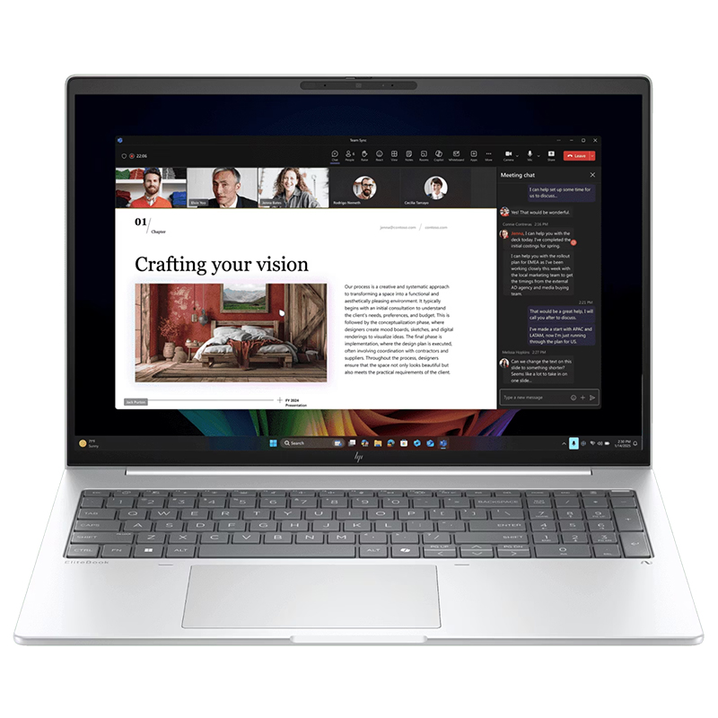 HP EliteBook 8 G1i AI 16in WUXGA Touch Ultra 7 256V 512GB SSD 16GB RAM W11P Laptop (BQ4V3PT)