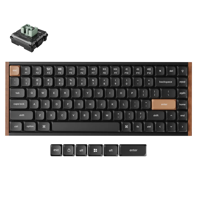 Keychron K3 HE Wireless Magnetic Switch Custom Keyboard - Black (KBKCK3HF1)