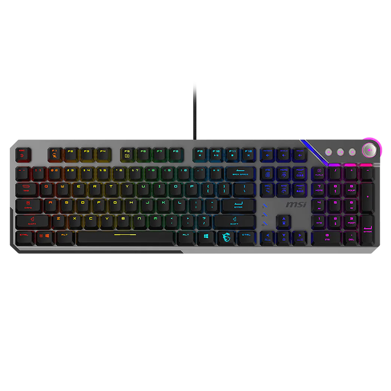 MSI Strike 600 RGB Mechanical Gaming Keyboard - Silent Switch US (STRIKE 600 SILENT US)