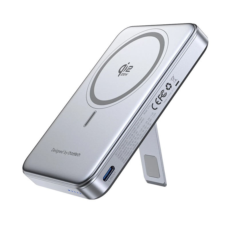 Choetech MagLeap 10000mAh Qi2.2 Certified 25W Magnetic Wireless Charger PD45W Power Bank (CTB760CCGY)