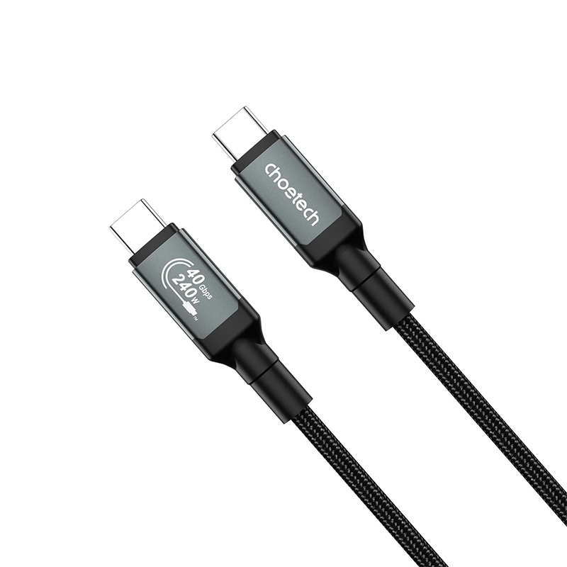 Choetech HyperLink 240W USB-C to C Fast Charging Nylon Cable - 2m (CTXCC1042GY)