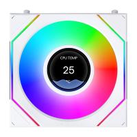 120mm-Case-Fans-Lian-Li-Uni-Fan-SL-Infinity-1-8in-LCD-Flex-2-4GHz-Wireless-120mm-Reverse-Blade-ARGB-Fan-White-12RSLIND1F1W-11