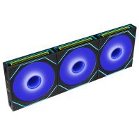 Lian Li Uni Fan SL Infinity Flex 2.4GHz Wireless 120mm Reverse Blade ARGB Fan 3 Pack - Black (12RSLIN1F3B)