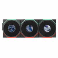 Lian Li Uni Fan TL 1.8in LCD Flex 2.4GHz Wireless 120mm Reverse Blade ARGB Fan 3 Pack - Black (12RTLLCD1F3B)