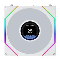 120mm-Case-Fans-Lian-Li-Uni-Fan-TL-1-8in-LCD-Flex-2-4GHz-Wireless-120mm-Reverse-Blade-ARGB-Fan-White-12RTLLCD1F1W-10