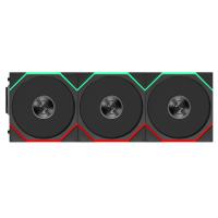 Lian Li Uni Fan TL Flex 2.4GHz Wireless 120mm Reverse Blade ARGB Fan 3 Pack - Black (12RTL1F3B)