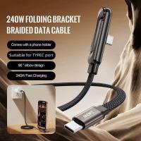 Charging-Cables-Invisible-Charging-Cable-with-Bracket-Type-C-to-Type-C-240W-PD-Fast-Charging-Cable-360-Degree-Rotatable-Adjustable-Metal-Bracket-5