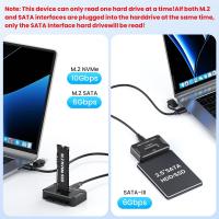Enclosures-Docking-USB-3-2-Gen2-10Gbps-M-2-SSD-Enclosure-Dual-Protocol-NVMe-SATA-Adapter-Fits-2230-2242-2260-2280-22110-M-2-Drives-2-5-Inch-SATA-HDD-SSD-2