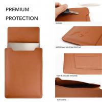 Laptop-Carry-Bags-13-14-Inch-Waterproof-PU-Leather-Laptop-Sleeve-with-Stand-Protective-Case-for-MacBook-Air-Pro-iPad-HP-Dell-Surface-Laptops-Brown-1