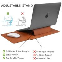 Laptop-Carry-Bags-13-14-Inch-Waterproof-PU-Leather-Laptop-Sleeve-with-Stand-Protective-Case-for-MacBook-Air-Pro-iPad-HP-Dell-Surface-Laptops-Brown-5