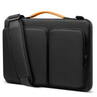 15.6 - 16.2 Inch Water Repellent Laptop Case, 360° Protective Soft Fleece Sleeve with Organizer Pockets & Shoulder Strap for 15.6 - 16.2 Inch Laptops