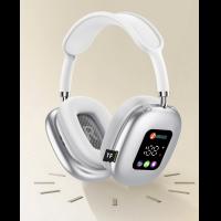 MAX600 Bluetooth Wireless Over-Ear Headphones | RGB Digital Screen | TF Card MP3 Playback Adjustable Gaming Headset with Microphone