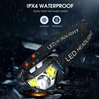 Outdoor-Lighting-Headlamp-Flashlight-Lumen-Ultra-Light-Bright-LED-Rechargeable-Headlight-with-White-Red-Light-2-Pack-Waterproof-Motion-Sensor-Head-Lamp-8-Modes-for-O-6