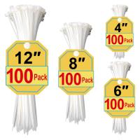 Outdoor-Tools-White-Zip-Ties-Assorted-Sizes-4-6-8-12-Inch-400-Pack-Clear-Zip-Ties-White-Cable-Ties-Zipties-Clear-UV-Resistant-Wire-Ties-Plastic-Ties-Tie-Wrap-2