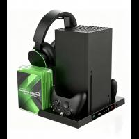 ipega RGB Cooling Charging Station for Game Console, with Controller Charger, Cooling Fan, Headset Hanger, Compatible with Next-Gen Series X