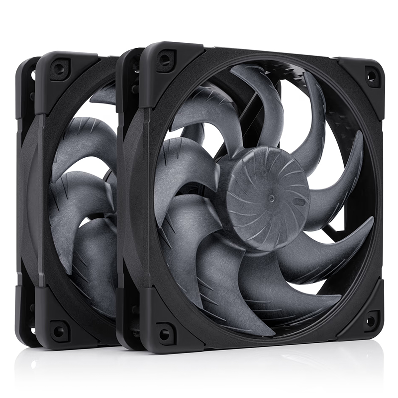Noctua F-A12X25 G2 PWM 120mm Chromax Fan - Black 2 Pack (NF-A12X25 G2 PWM SX2-PP-CH-BK)