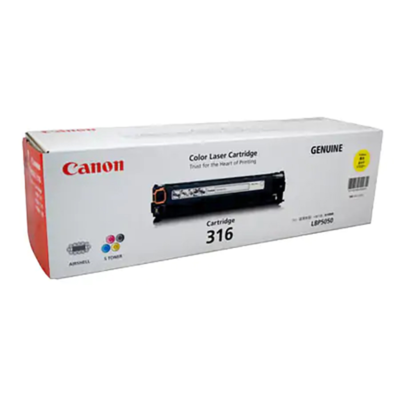 Canon Yellow Toner Cartridge for LBP-5050N (CART316Y)