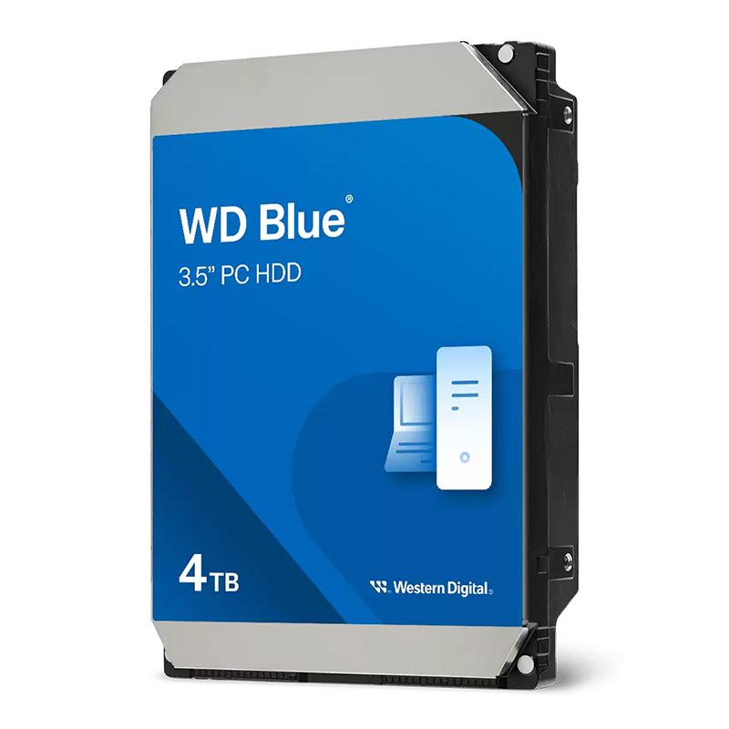 Western Digital 4TB Blue 128MB Cache 5400RPM 3.5in SATA Hard Drive (WD40EZZX)