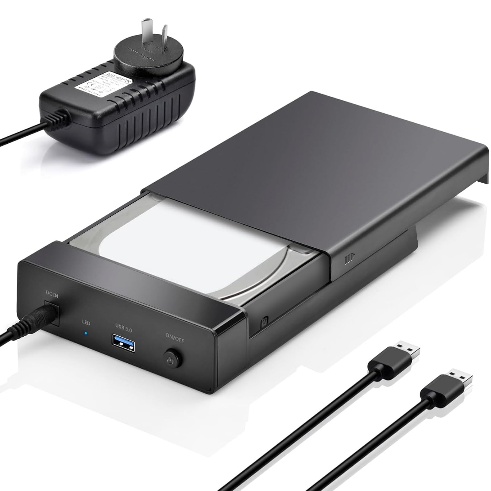 USB 3.0 to SATA External Hard Drive Docking Station for 2.5 and 3.5 inch SATA HDD/SSD Hard Drive Enclosure, Supports UASP | Augearix