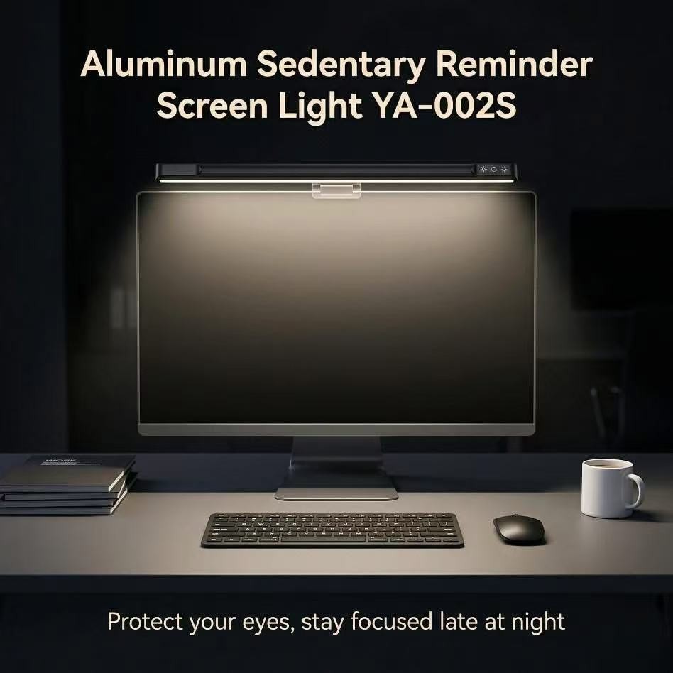 42cm Aluminium Anti-Glare Monitor Screen Light, 5 Brightness & 5 Colour Modes, Low Blue Light Full Spectrum USB-C LED Bar Lamp | Augearix