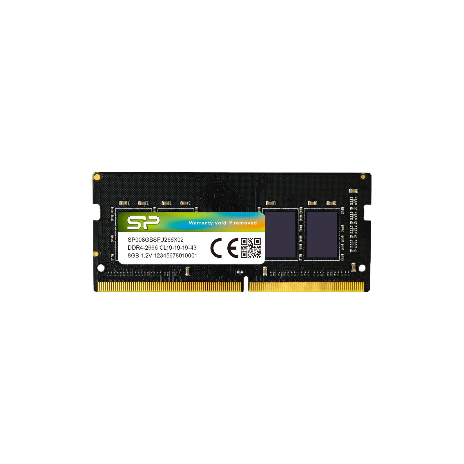 Silicon Power 8GB (1x8GB) 2666MT/s CL19 DDR4 SODIMM Laptop RAM - SP008GBSFU266X02
