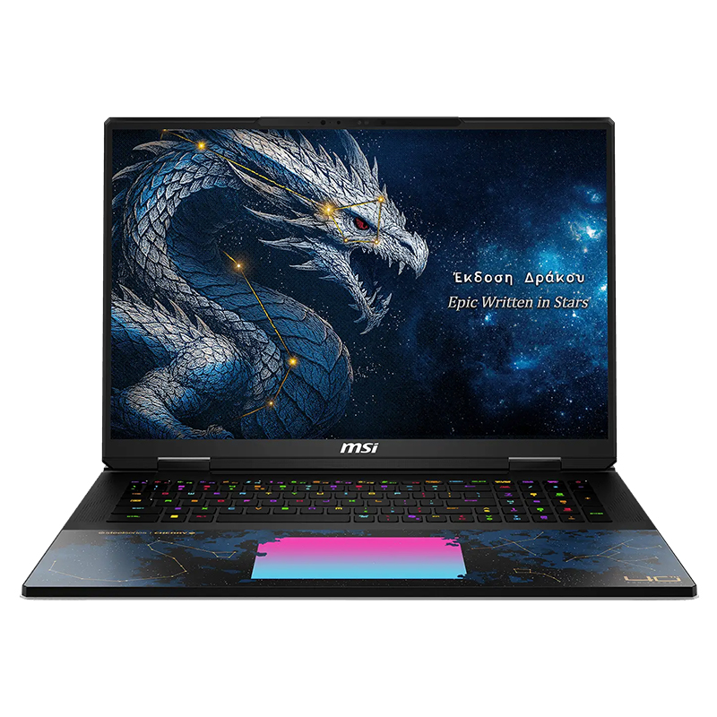 MSI Titan 18 HX DE Draco Epic A2WJ 18in UHD+ Ultra 9 290HX RTX 5090 2TB SSD 96GB RAM W11P Gaming Laptop (Titan 18 HX Dragon Edition Draco Epic