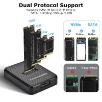 Enclosures-Docking-M-2-NVMe-SATA-to-USB-A-C-Docking-Station-10Gbps-USB3-1-Gen2-Dual-Protocol-M-2-SSD-Enclosure-for-M-Key-B-M-Key-2230-2242-2260-2280-SSD-Augearix-5