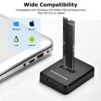 Enclosures-Docking-M-2-NVMe-SATA-to-USB-A-C-Docking-Station-10Gbps-USB3-1-Gen2-Dual-Protocol-M-2-SSD-Enclosure-for-M-Key-B-M-Key-2230-2242-2260-2280-SSD-Augearix-6