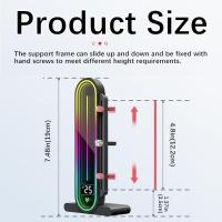 GPU-Accessories-Adjustable-GPU-Support-Bracket-5V-ARGB-Graphics-Card-Stand-with-Digital-Temperature-Display-Magnetic-Anti-Slip-GPU-Holder-Black-Augearix-4