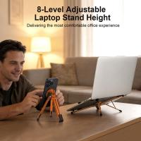 Laptop-Accessories-3-in-1-Portable-Laptop-Stand-with-Magnetic-Phone-Holder-Orange-Augearix-1