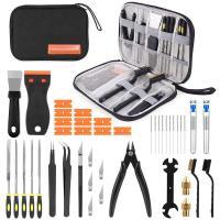 3D Printer Tool Kit, Multifunctional Nozzle Cleaning & Model Removal Set with Pliers Scraper Tweezers Brushes Wrench | Augearix