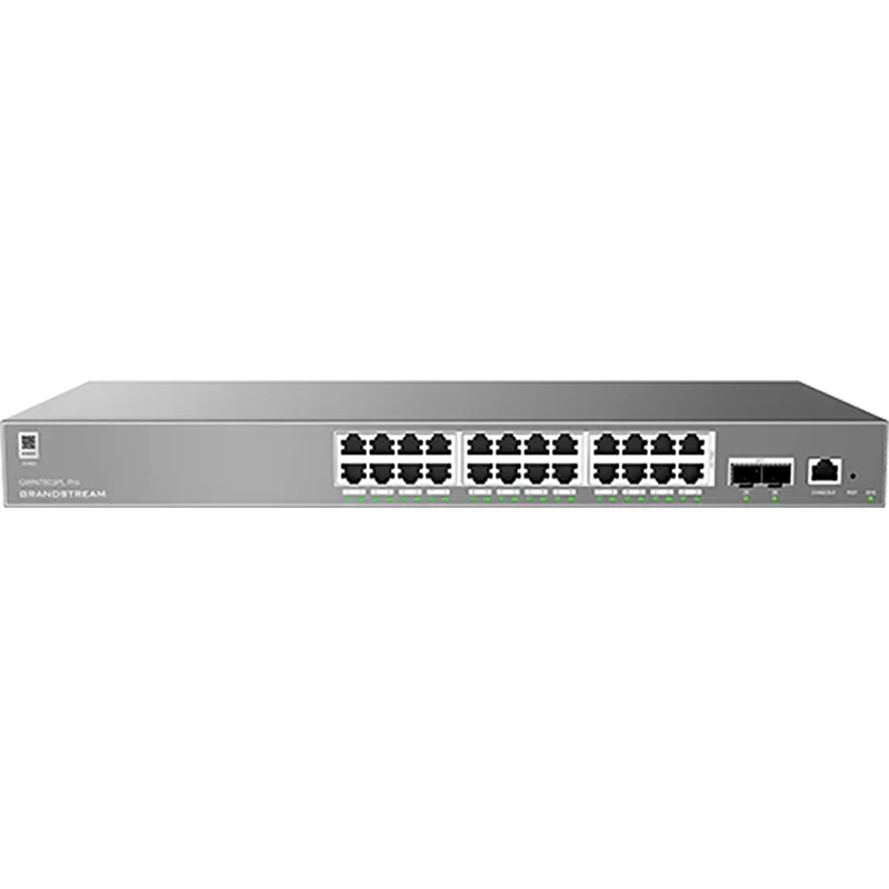 Grandstream GWN7803PL Pro 24 Port Gigabit Ethernet + 2 SFP+ Enterprise Layer 2++ Managed Network Switch (GWN7803PLPRO)