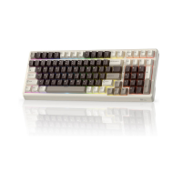 RK ROYAL KLUDGE F99 Wireless Mechanical Keyboard Numper Pad, Tri-Mode Hot Swappable 100 Keys Gaming Keyboard BT/2.4G/USB-C, Pro Software, Mocha Gray