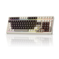 RK ROYAL KLUDGE F99 Wireless Mechanical Numper Pad, Tri-Mode Hot Swappable 95%100 Keys Gaming Keyboard,BT/2.4G/USB-C, Pro Software,Mocha Gray