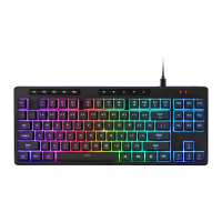 Redragon K516 Shiva TKL Wired RGB Membrane Gaming Keyboard, 87 Keys Mechanical-Feel Keyboard w/Smooth Linear Switch