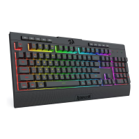 Redragon K525 PRO RGB 3-Mode Wireless Membrane Gaming Keyboard with Multimedia Keys, Linear Mechanical-Feel Switch, 4 Extra On-Board Macro Keys
