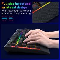 Keyboards-Redragon-K525-PRO-RGB-3-Mode-Wireless-Membrane-Gaming-Keyboard-with-Multimedia-Keys-Linear-Mechanical-Feel-Switch-4-Extra-On-Board-Macro-Keys-3