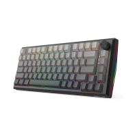 Redragon K687 PRO Wireless CNC Gasket Gaming Keyboard 81 Keys Mechanical Keyboard Premium CNC Aluminum Board, Easy-Control Knob, 5-Layer Noise Dampeni