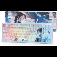 Redragon K728 PRO SE 80% 87 Keys Wireless Gasket RGB Gaming 3-Mode Anime Mechanical Keyboard,Hot-Swap South-Facing LED Socket, 5-Layer Noise Dampening