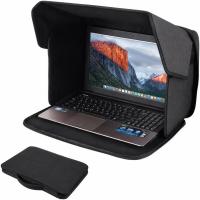 Portable Laptop Sun Shade, Foldable Laptop Screen Hood, Anti-Glare Laptop Visor for Outdoor Work, Fits 12-14 Inch Laptops | Augearix