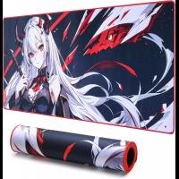 Redragon P046L Anime Gaming Mouse Pad - Smooth Lycra Surface, Anti-Slip Rubber Base, Spill-Resistant, 35 x 16 inches,Dark Blue