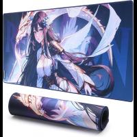 Redragon P046L Anime Gaming Mouse Pad - Smooth Lycra Surface, Anti-Slip Rubber Base, Spill-Resistant, Durable 5mm Thick Design, 35 x 16 inches